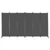 VEVOR Room Divider, 6 Panel Room Divider, Folding Privacy Screen and Portable Partition Divider for Room Separation, Freestanding Room Partitions for Office, Bedroom, Study, Grey