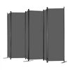 VEVOR Room Divider, 6 Panel Room Divider, Folding Privacy Screen and Portable Partition Divider for Room Separation, Freestanding Room Partitions for Office, Bedroom, Study, Grey