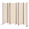 VEVOR Room Divider, 6 Panel Room Divider, Folding Privacy Screen and Portable Partition Divider for Room Separation, Freestanding Room Partitions for Office, Bedroom, Study, Beige