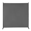 VEVOR Room Divider, Single Panel Room Divider, 6FT Privacy Screen Indoor, Partition Divider for Room Separation, Freestanding Room Divider Panel for Office, Bedroom, Grey
