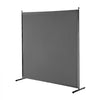 VEVOR Room Divider, Single Panel Room Divider, 6FT Privacy Screen Indoor, Partition Divider for Room Separation, Freestanding Room Divider Panel for Office, Bedroom, Grey