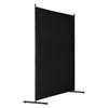 VEVOR Room Divider, Single Panel Room Divider, 6FT Privacy Screen Indoor, Partition Divider for Room Separation, Freestanding Room Divider Panel for Office, Bedroom, Black