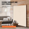 VEVOR Room Divider, Single Panel Room Divider, 6FT Privacy Screen Indoor, Partition Divider for Room Separation, Freestanding Room Divider Panel for Office, Bedroom, Beige