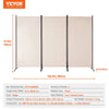VEVOR Room Divider, 3 Panel Room Divider, Folding Privacy Screen and Portable Partition Divider for Room Separation, Freestanding Room Partitions for Office, Bedroom, Study, Beige