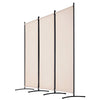 VEVOR Room Divider, 3 Panel Room Divider, Folding Privacy Screen and Portable Partition Divider for Room Separation, Freestanding Room Partitions for Office, Bedroom, Study, Beige
