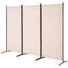 VEVOR Room Divider, 3 Panel Room Divider, Folding Privacy Screen and Portable Partition Divider for Room Separation, Freestanding Room Partitions for Office, Bedroom, Study, Beige