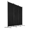 VEVOR Room Divider, 3 Panel Room Divider, Folding Privacy Screen and Portable Partition Divider for Room Separation, Freestanding Room Partitions for Office, Bedroom, Study, Black