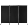 VEVOR Room Divider, 3 Panel Room Divider, Folding Privacy Screen and Portable Partition Divider for Room Separation, Freestanding Room Partitions for Office, Bedroom, Study, Black