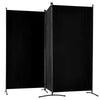 VEVOR Room Divider, 3 Panel Room Divider, Folding Privacy Screen and Portable Partition Divider for Room Separation, Freestanding Room Partitions for Office, Bedroom, Study, Black
