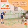 VEVOR Fort Building Kit for Kids, 140PCS Glow in The Dark STEM Building Toys, Educational Gift for 4 5 6 7 8+ Year Old Boys & Girls Indoor Outdoor Play Tent Construction Toys with 96 Rods and 44 Balls