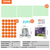 VEVOR Fort Building Kit for Kids, 85PCS Glow in The Dark STEM Building Toys, Educational Gift for 4 5 6 7 8+ Year Old Boys & Girls, Indoor Outdoor Play Tent Construction Toys with 55 Rods and 30 Balls