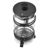 VEVOR French Press Coffee Maker, 34 Ounce 1 Liter Borosilicate Glass Coffee Press Tea Maker with Stainless Steel Filter, Large Glass French Presses Cold Brew for Camping Travel Home Kitchen, Silver
