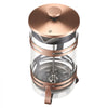 VEVOR French Press Coffee Maker, 34 Ounce 1 Liter Borosilicate Glass Coffee Press Tea Maker with Stainless Steel Filter, Large Glass French Presses Cold Brew for Camping Travel Home Kitchen, Copper