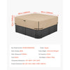 VEVOR Outdoor Hot Tub Cover, 90 x 90 x 20 Inch Weatherproof and Waterproof Hot Tub Cover Protector, 600D Heavy Duty Oxford Fabric and 950N Tearing Strength, Square Spa Covers for Hottub, Brown