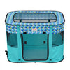 VEVOR Foldable Pet Playpen, 32'' x 24'' x 22'' Portable Dog Playpen, Crate Kennel for Puppy, Dog, Cat, Waterproof 600D Oxford Cloth, Removable Zipper, for Indoor Outdoor Travel Camping (Rectangle, S)
