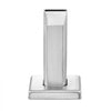 VEVOR Glass Clamp, 10 PCS Square Glass Railing Bracket for 0.31 "-0.47 " Tempered Glass, 304 Stainless Steel Glass Mounting Clamp, 0.12” Thick Glass Shelf Bracket for Balcony, Garden, Stair, Silver