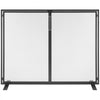 VEVOR Fireplace Screen 1 Panel with Door, Sturdy Iron Mesh Fireplace Screen, 38.98"(L) x30.7"(H) Spark Guard Cover, Simple Installation, Free Standing Fire Fence Grate for Living Room Home Decor Moder