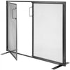 VEVOR Fireplace Screen 1 Panel with Door, Sturdy Iron Mesh Fireplace Screen, 38.98"(L) x30.7"(H) Spark Guard Cover, Simple Installation, Free Standing Fire Fence Grate for Living Room Home Decor Moder