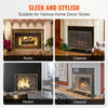 VEVOR Fireplace Screen Single Panel, Sturdy Iron Mesh Fireplace Screen, 38.6"(L) x29.8"(H) Spark Guard Cover, Simple Installation, Free Standing Fire Fence Grate for Living Room Home Decor Modern