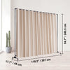 VEVOR Room Divider, 8 ft x 10 ft Portable Panel Room Divider with Wheels Curtain Divider Stand, Room Divider Privacy Screen for Office, Bedroom, Dining Room, Study, Khaki
