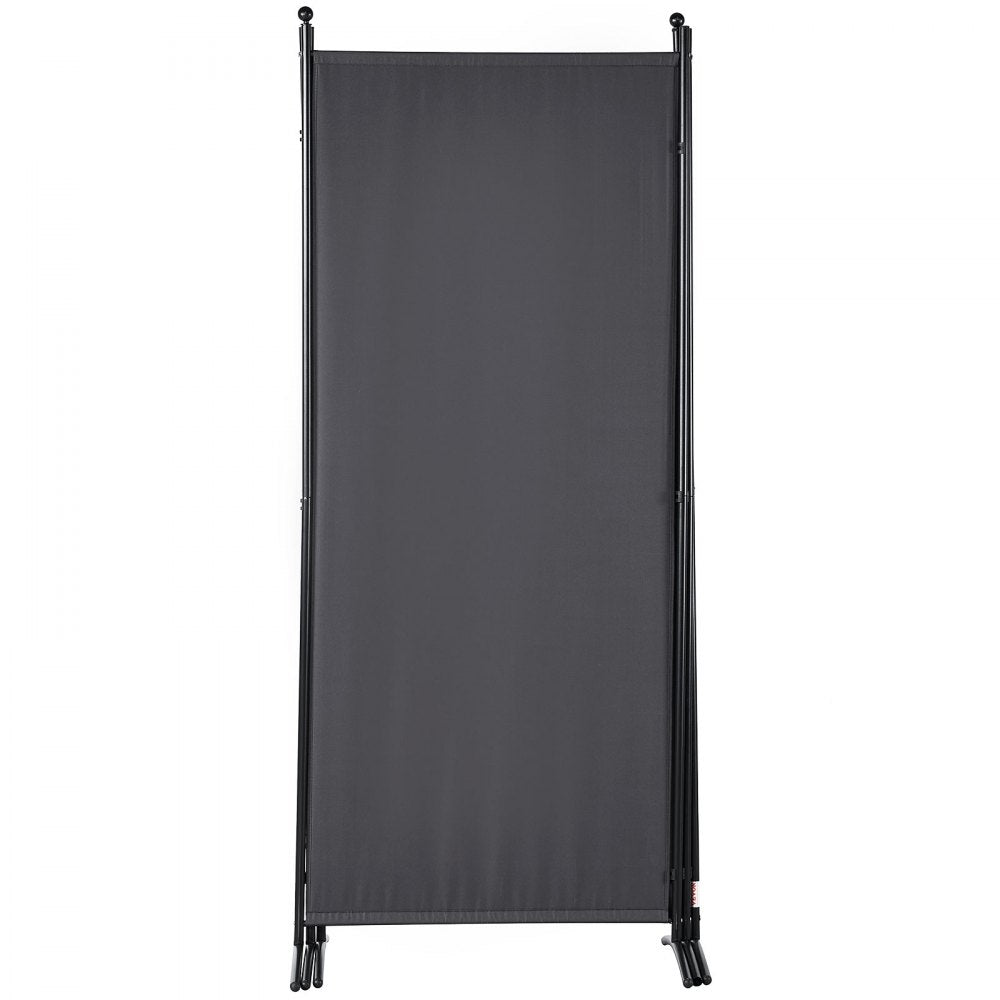 VEVOR Room Divider, 6.1 ft Room Dividers and Folding Privacy Screens (3-panel), Fabric Partition Room Dividers for Office, Bedroom, Dining Room, Study, Freestanding, Dark Gray