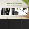 VEVOR Room Divider, 3 Panel Room Dividers and Folding Privacy Screens, Fabric Partition Room Dividers for Office, Bedroom, Dining Room, Study, Freestanding, Black