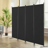 VEVOR Room Divider,  4 Panel Room Dividers and Folding Privacy Screens, Fabric Partition Room Dividers for Office, Bedroom, Dining Room, Study, Freestanding, Black