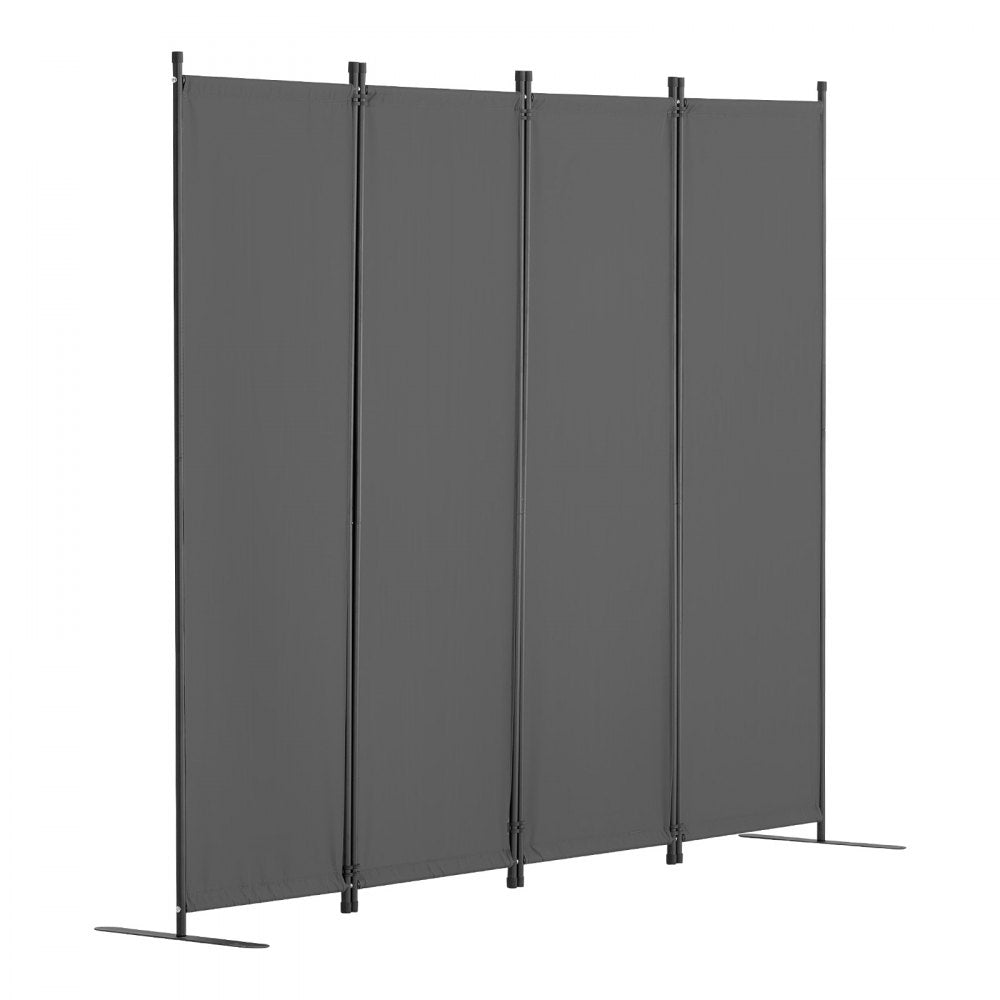 VEVOR Room Divider,  4 Panel Room Dividers and Folding Privacy Screens, Fabric Partition Room Dividers for Office, Bedroom, Dining Room, Study, Freestanding, Light Gray