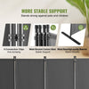 VEVOR Room Divider,  4 Panel Room Dividers and Folding Privacy Screens, Fabric Partition Room Dividers for Office, Bedroom, Dining Room, Study, Freestanding, Light Gray