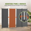 VEVOR Room Divider,  4 Panel Room Dividers and Folding Privacy Screens, Fabric Partition Room Dividers for Office, Bedroom, Dining Room, Study, Freestanding, Light Gray