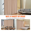 VEVOR Room Divider, Portable Panel Room Divider with Wheels Curtain Divider Stand, Freestanding Room Divider Privacy Screen for Office, Bedroom, Dining Room, Study, Brown