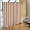 VEVOR Room Divider, Portable Panel Room Divider with Wheels Curtain Divider Stand, Freestanding Room Divider Privacy Screen for Office, Bedroom, Dining Room, Study, Brown