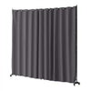 VEVOR Room Divider, Portable Panel Room Divider with Wheels Curtain Divider Stand, Freestanding Room Divider Privacy Screen for Office, Bedroom, Dining Room, Study, Gray