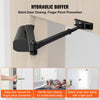 VEVOR Door Closer, Automatic Door Closer Commercial or Residential Use for Door Weights 100 Lbs, Adjustable Size Hydraulic Buffer Door Closers Heavy Duty Cast Aluminum Body, Easy Install, Black