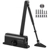 VEVOR Door Closer, Automatic Door Closer Commercial or Residential Use for Door Weights 100 Lbs, Adjustable Size Hydraulic Buffer Door Closers Heavy Duty Cast Aluminum Body, Easy Install, Black