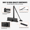 VEVOR Door Closer, Automatic Door Closer Commercial or Residential Use for Door Weights 330 Lbs, Adjustable Size Hydraulic Buffer Door Closers Heavy Duty Cast Aluminum Body, Easy Install, Black