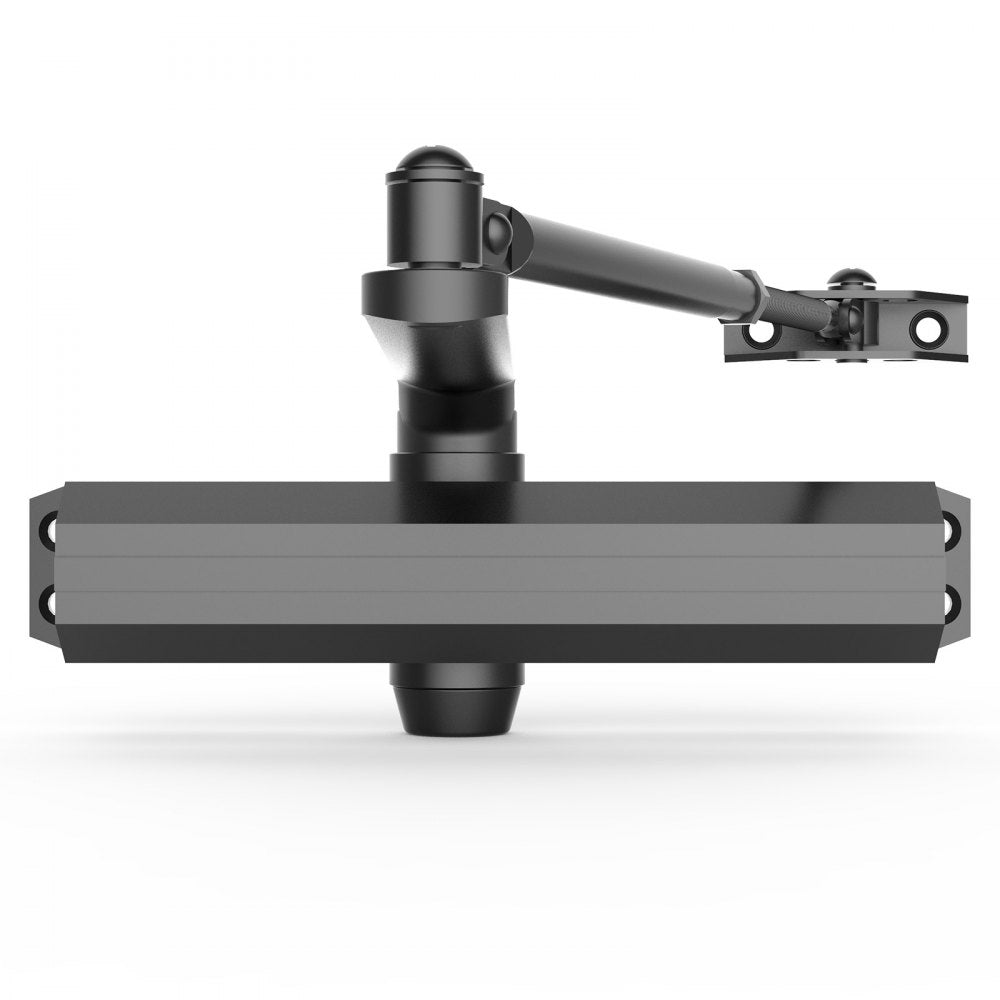 VEVOR Door Closer, Automatic Door Closer Commercial or Residential Use for Door Weights 330 Lbs, Adjustable Size Hydraulic Buffer Door Closers Heavy Duty Cast Aluminum Body, Easy Install, Black