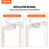 VEVOR Door Closer, Automatic Door Closer Commercial or Residential Use for Door Weights 330Lbs, Adjustable Size Hydraulic Buffer Door Closers Heavy Duty Cast Aluminum Body, Easy Install, Silver