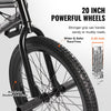 VEVOR BMX Bike, 20-Inch Wheel Freestyle Bike, BMX Race Bike with 360° Rotor and 4 Pegs, Beginner-Level BMX to Advanced Riders, BMX Bicycles for Teen Adult Men Women, Durable Hi-Ten Steel Frame