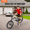 VEVOR BMX Bike, 20-Inch Wheel Freestyle Bike, BMX Race Bike with 360° Rotor and 4 Pegs, Beginner-Level BMX to Advanced Riders, BMX Bicycles for Teen Adult Men Women, Durable Hi-Ten Steel Frame