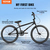 VEVOR BMX Bike, 24-Inch Wheel Freestyle Bike, BMX Race Bike with 4 Pegs, Beginner-Level BMX to Advanced Riders, BMX Bicycles for Teen Adult Men Women, Durable Hi-Ten Steel Frame, Easy to Assemble