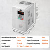 VEVOR VFD 7.5KW, 34A, 10HP Variable Frequency Drive for 3-Phase Motor Speed Control