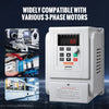 VEVOR VFD 5HP, 4KW, 18A, 1 Phase 220V-240V Input to 3 Phase 220V-240V Output Variable Frequency Drive, 0-400Hz VFD for AC Motor Speed Control