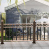 VEVOR Staircase Metal Balusters, 29.5'' x 1'' Flat Aluminum Alloy Decorative Banister Spindles, 51 Pack Deck Baluster with Screws, Classic Hollow Deck Railing Satin Black Powder Coated for Porch