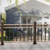 VEVOR Staircase Metal Balusters, 32.28" x 1" x 0.2" Flat Aluminum Alloy Decorative Banister Spindles, 51 Pack Deck Baluster with Screws, Classic Hollow Deck Railing Satin Black Powder Coated for Porch