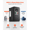 VEVOR 20HP 15KW 35A Variable Frequency Drive, 3-Phase AC480V Input/Output, 3 Phase to 3 Phase, 0–500Hz Output VFD, V/F SVC Control Modes for Precision Motor Speed Control
