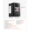 VEVOR 3HP 2.2KW 5.8A Variable Frequency Drive, 3-Phase AC480V Input/Output, 3 Phase to 3 Phase, 0–500Hz Output VFD, V/F SVC Control Modes for Precision Motor Speed Control