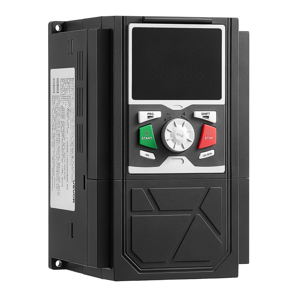 VEVOR 3HP 2.2KW 5.8A Variable Frequency Drive, 3-Phase AC480V Input/Output, 3 Phase to 3 Phase, 0–500Hz Output VFD, V/F SVC Control Modes for Precision Motor Speed Control