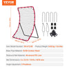VEVOR Baseball And Softball Rebounder Net, 4 x 5.5 ft PitchBack Baseball Pitching Nest, Pitch Return Trainer Rebound Net with Pitching Target, All Angle Fielding Rebound Net for Grounders Pop Flies