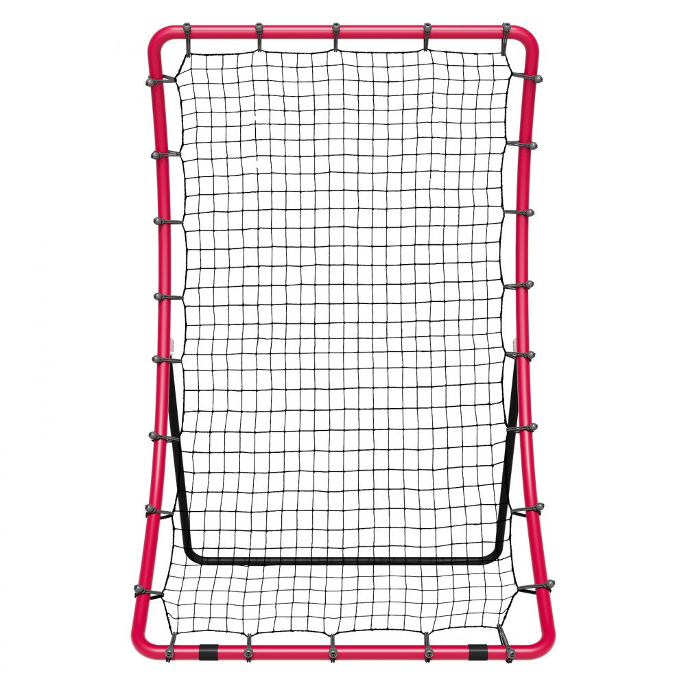 VEVOR Baseball And Softball Rebounder Net, 4 x 5.5 ft PitchBack Baseball Pitching Nest, Pitch Return Trainer Rebound Net with Pitching Target, All Angle Fielding Rebound Net for Grounders Pop Flies